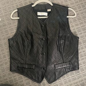 Dana Buchman Petites 100% leather Vest